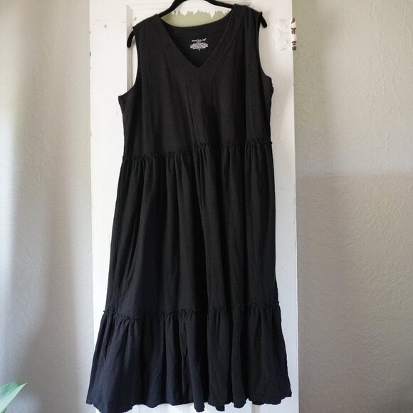 Westbound Sleeveless Casual Black Dress - Picture 2 of 8